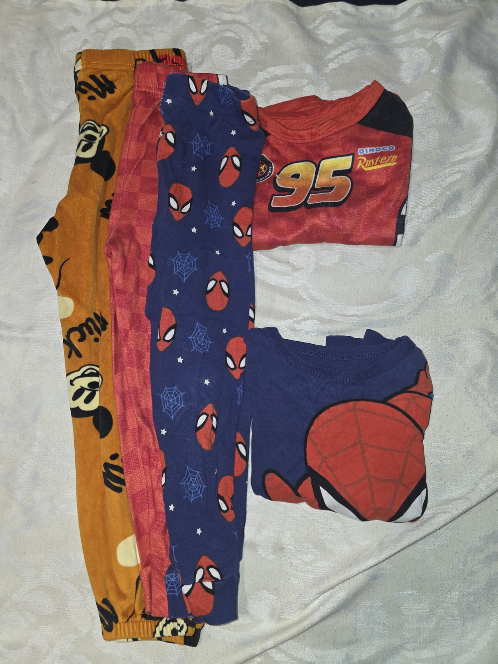 Disney Kids Pajama Set - Red, Blue, Orange